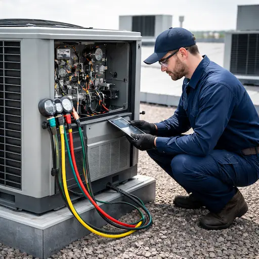 01 hvac technician performing rooftop maintenance.webp