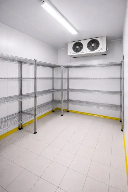 empty commercial walk in cooler interior.webp