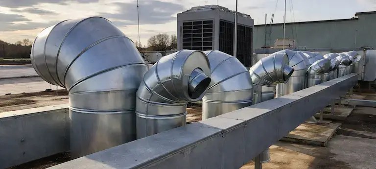 commercial rooftop hvac ductwork ventilation system.webp