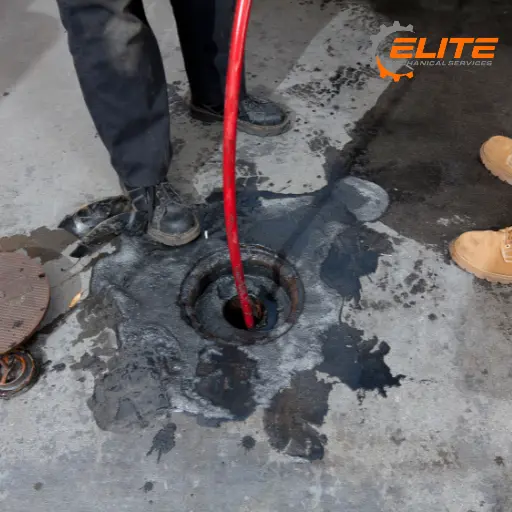 Commercial drain cleaning in action in olympia